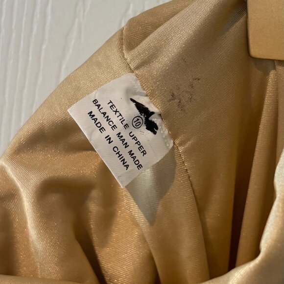 Gold Sequin Knee High Boots - Picture 2 of 2